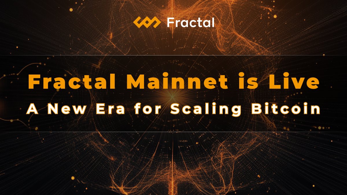 🚀 The Fractal Mainnet is LIVE! 🚀

We’re thrilled to announce that Fractal’s first block has been mined, marking the beginning of a new era for scaling Bitcoin natively. 🌐 Fractal’s genesis block carries the same message as Bitcoin's: "The Times 03/Jan/2009 Chancellor on brink