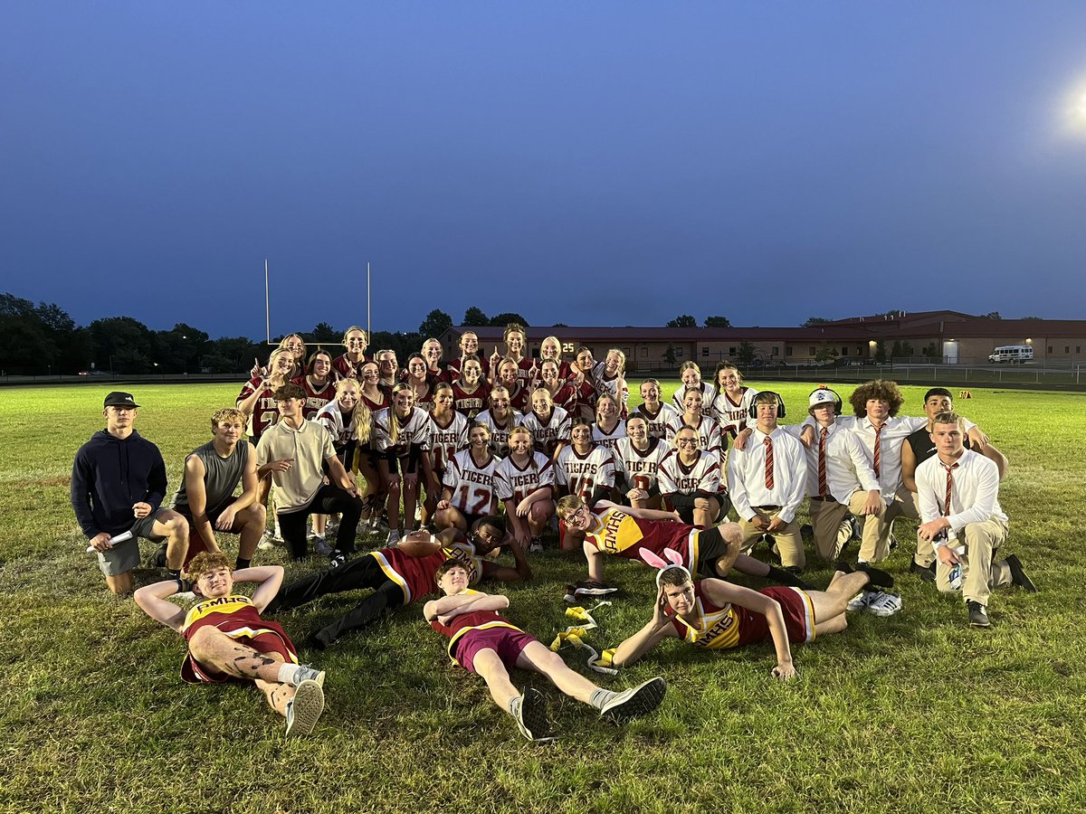 Seniors win Powderpuff football 18-0.