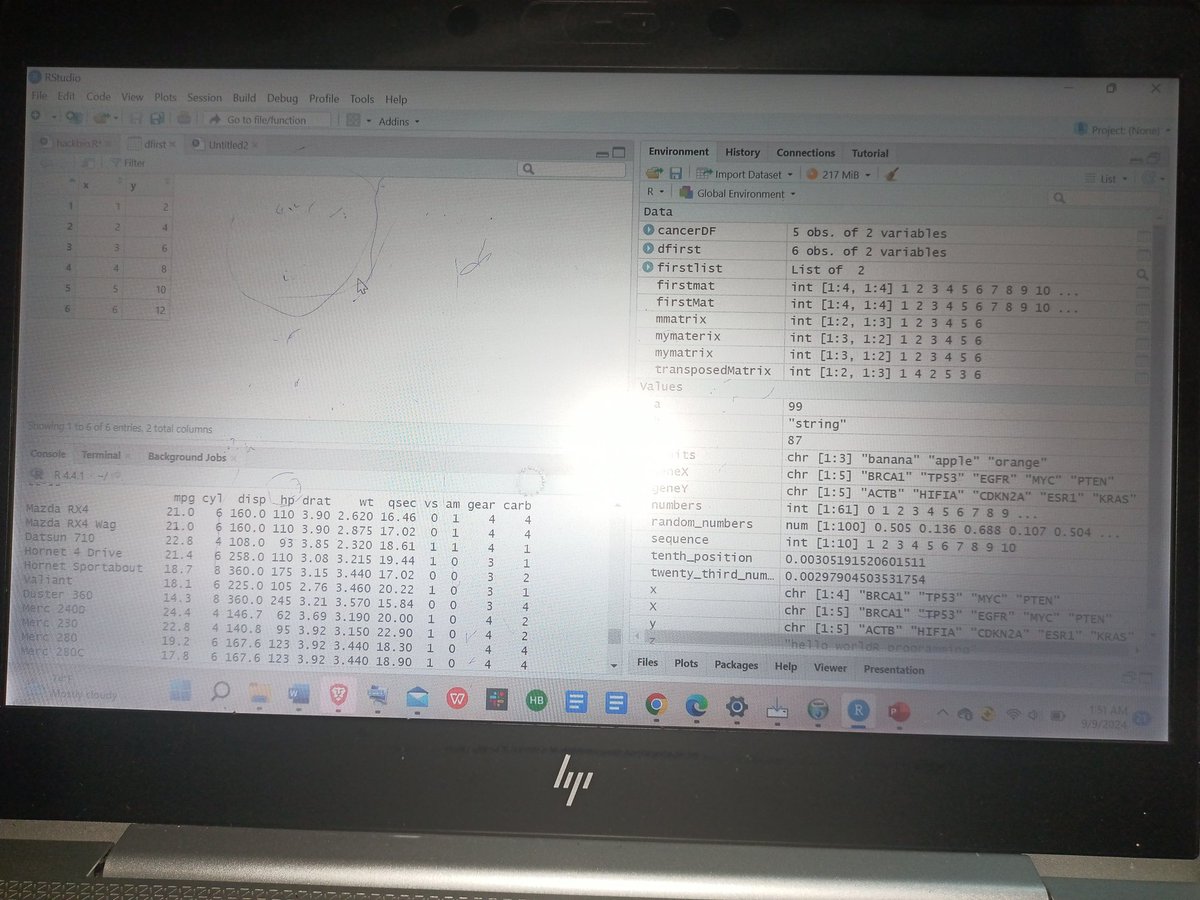 Imonte_Peter's tweet image. I&apos;m enjoying the journey and experience in @TheHackbio my little beginnings in R programming. Thank you #hackbio #bioinformatics #R #datascience for the platform to grow and enhance our potential. I&apos;ll be updating you guys as the journey goes. Thank you ✌️