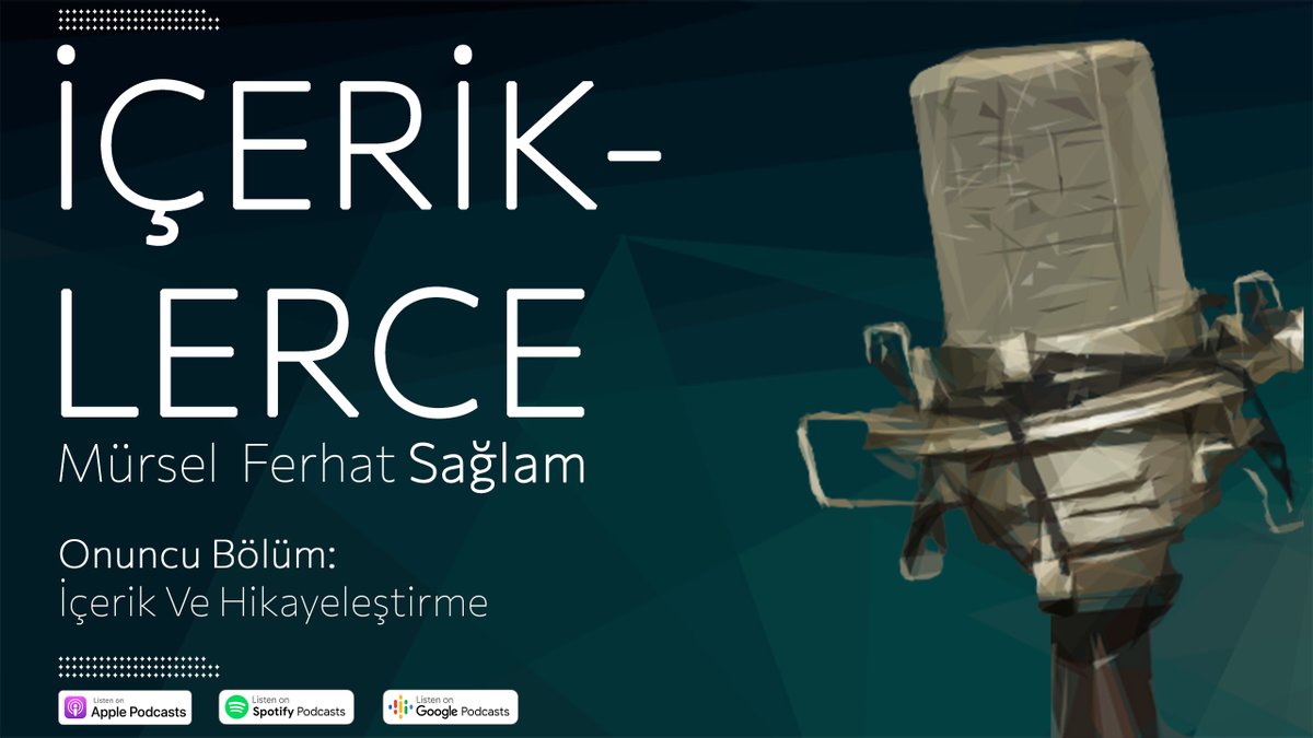 İçeriklerce Podcast (@iceriklerce) on Twitter photo 🎙️ HİKAYELEŞTİRME NEDİR?
🎧 spoti.fi/4g9dnJt
📺 bit.ly/4dFIMSa
🌐 bit.ly/3MgaskI
#İçeriklerce #Podcast #MürselFerhatSağlam #İçerikPazarlaması #BrandingTürkiye #YouTube #Spotify #Hikayeleştirme #Hikaye #HikayeleştirmeTeknikleri 🎙️ HİKAYELEŞTİRME NEDİR?
🎧 spoti.fi/4g9dnJt
📺 bit.ly/4dFIMSa
🌐 bit.ly/3MgaskI
#İçeriklerce #Podcast #MürselFerhatSağlam #İçerikPazarlaması #BrandingTürkiye #YouTube #Spotify #Hikayeleştirme #Hikaye #HikayeleştirmeTeknikleri