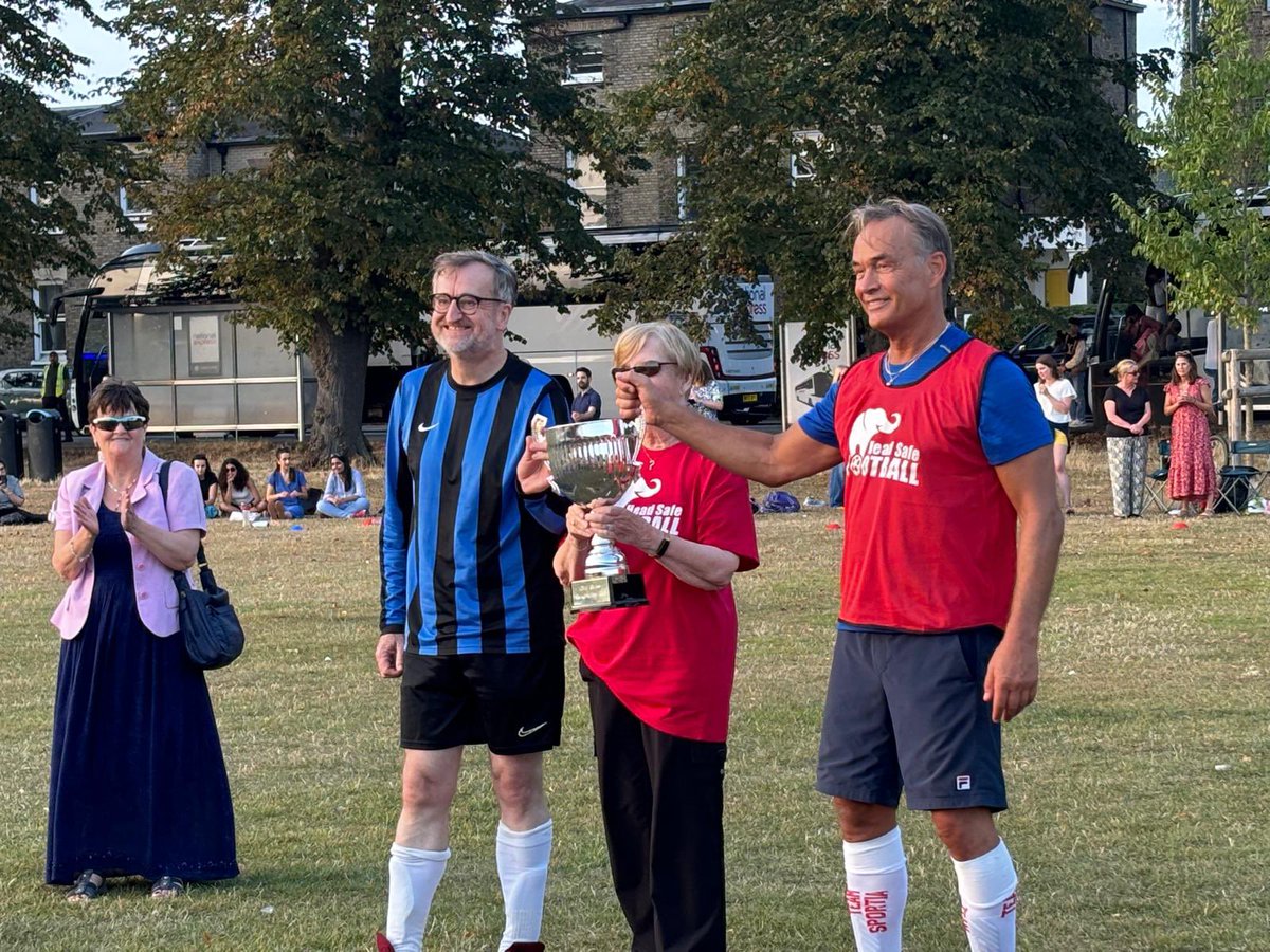 Adel Helmy (@adelhelmy79) on Twitter photo A great game of football and a narrow win for Cambridge against the Rest of the World. Thank you to everyone who took part and supported the event <a href="/HayleyMcQueen/">HAYLEY MCQUEEN</a> <a href="/headsafecharity/">Head Safe Football</a> <a href="/LabLubin/">Niklas Marklund</a> <a href="/pja_hutch/">Peter Hutchinson</a> <a href="/INTS2024/">INTS 2024</a> A great game of football and a narrow win for Cambridge against the Rest of the World. Thank you to everyone who took part and supported the event <a href="/HayleyMcQueen/">HAYLEY MCQUEEN</a> <a href="/headsafecharity/">Head Safe Football</a> <a href="/LabLubin/">Niklas Marklund</a> <a href="/pja_hutch/">Peter Hutchinson</a> <a href="/INTS2024/">INTS 2024</a>