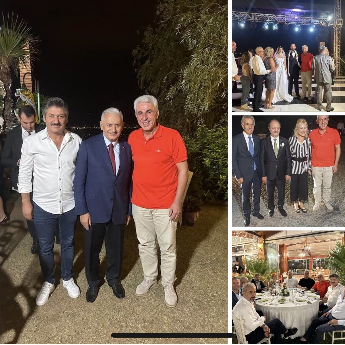Son başbakanımız sayın Binali yıldırımla İzmirin  iş insanı Ahmet selik dostumuzun sevgili oğlu Emir selik ve özlem inancının düğün törenine katılım sağladık çiftlere bir ömür mutluluklar dilerim