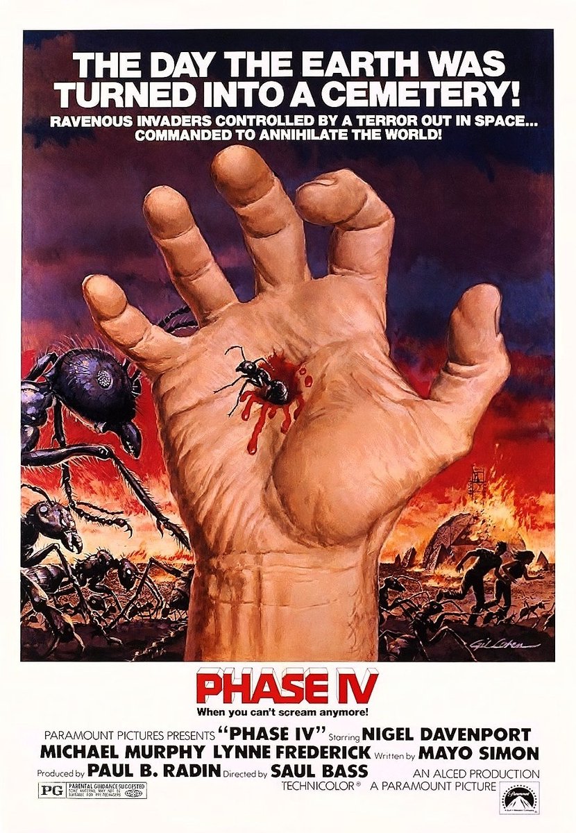 TheFilmFair's tweet image. #NowWatching #PhaseIV (1974 - Dir. #SaulBass) #NigelDavenport #MichaelMurphy #LynneFrederick