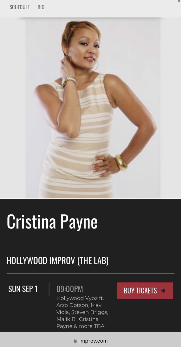CRISTINAEDPAYNE's tweet image. TONIGHT IN #LosAngeles #LA #Hollywood @HollywoodImprov #HollywoodVybz #ComedyShow 9PM #CristinaPayne in the LAB! 

improv.com/hollywood/even…

#TicketLink