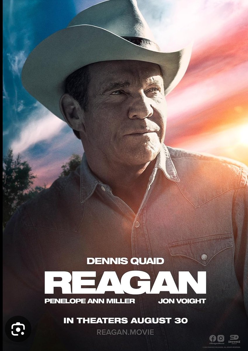 CKMMOG's tweet image. My wife and I went to see Reagan starring Dennis Quaid who I thought did a fantastic job playing the iconic larger than life President. A great American film that's worth your time and money. Will definitely add it to my collection. 

Mann Approval Rating (MAR) : 10/10