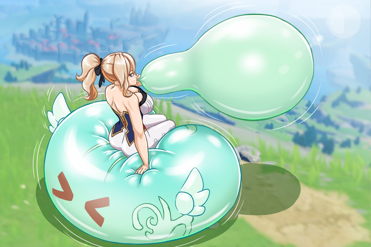 One last rough sketch, a bit more worked, this time with Jean on her day off 🍃🛡️🎈

Do you like the view from here? ;3

#GenshinImpact #looner  #balloons