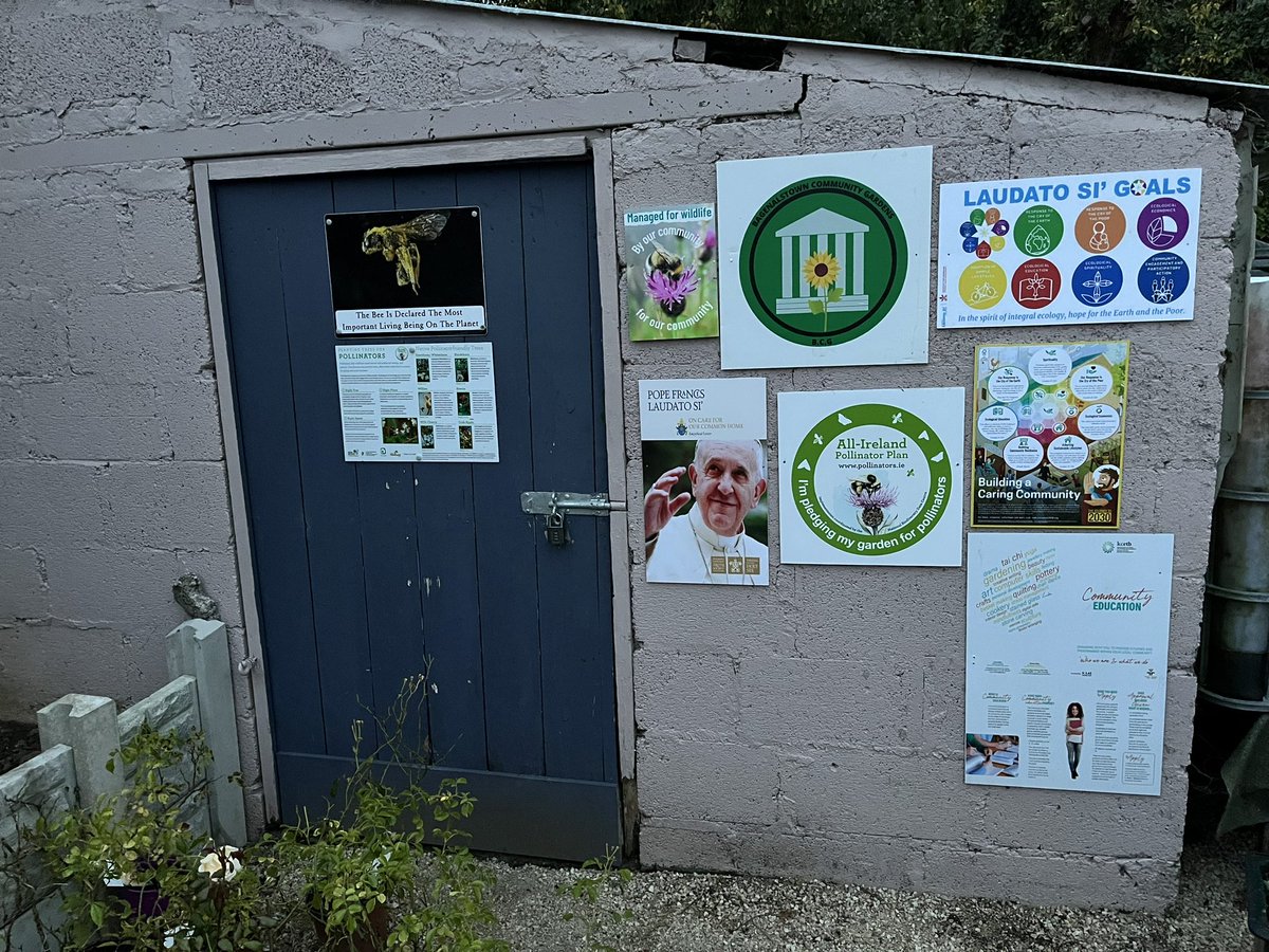 BishopDNulty's tweet image. Wonderful to see at first hand the superb initiatives on church grounds in Bagenalstown supporting the sustainable goals of @LaudatoSiMvmt delighted to launch #SeasonofCreation there at Evening Mass, the table and chairs made from recycled plastic  @KANDLEi @CatholicNewsIRL