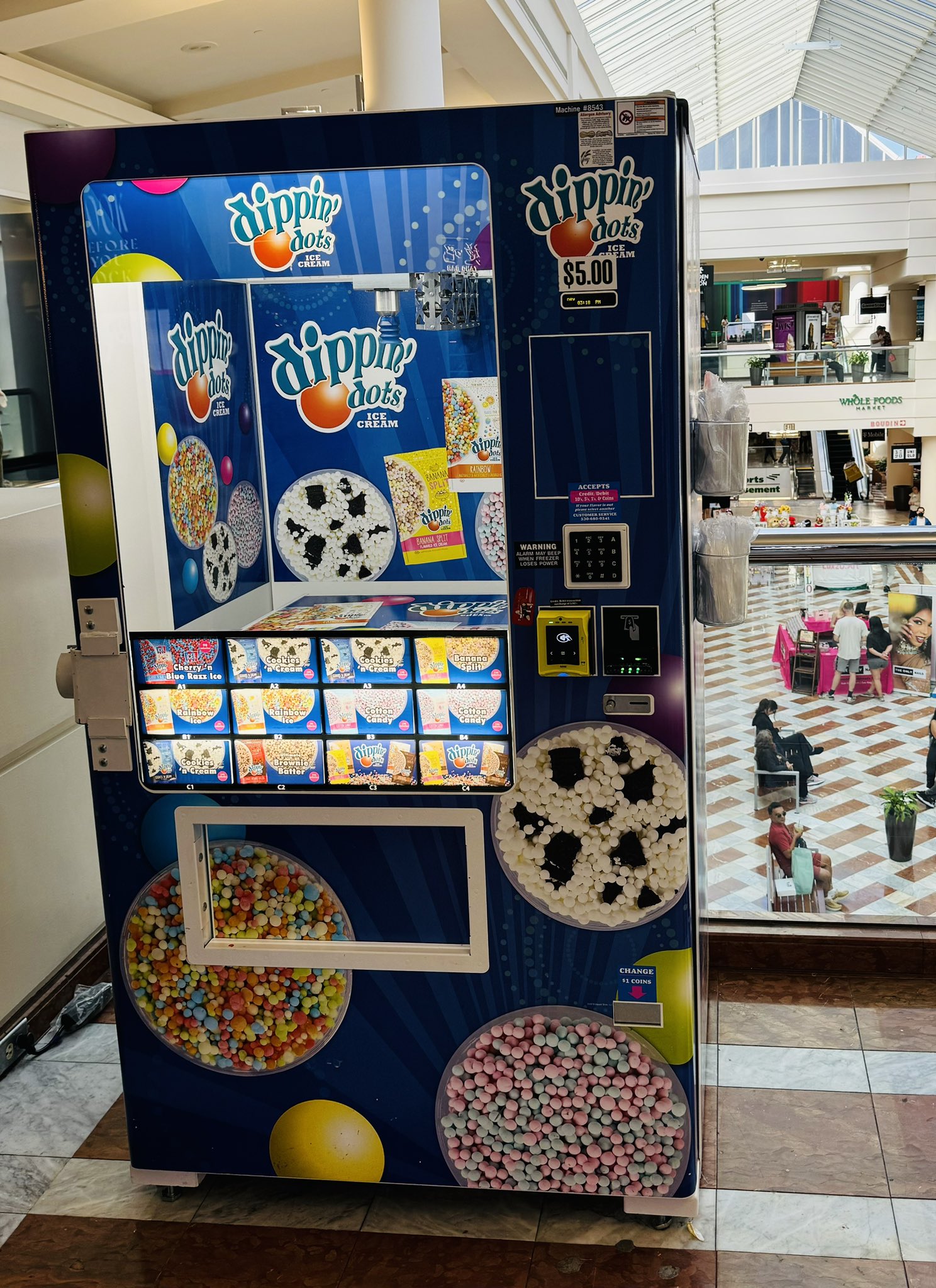 Deva Hazarika on X American innovation still thriving in the SF Bay Area. Dippin Dots vending machine at Stonestown and great new electric Caltrain with super smooth and quiet ride. https t RnYusgB...