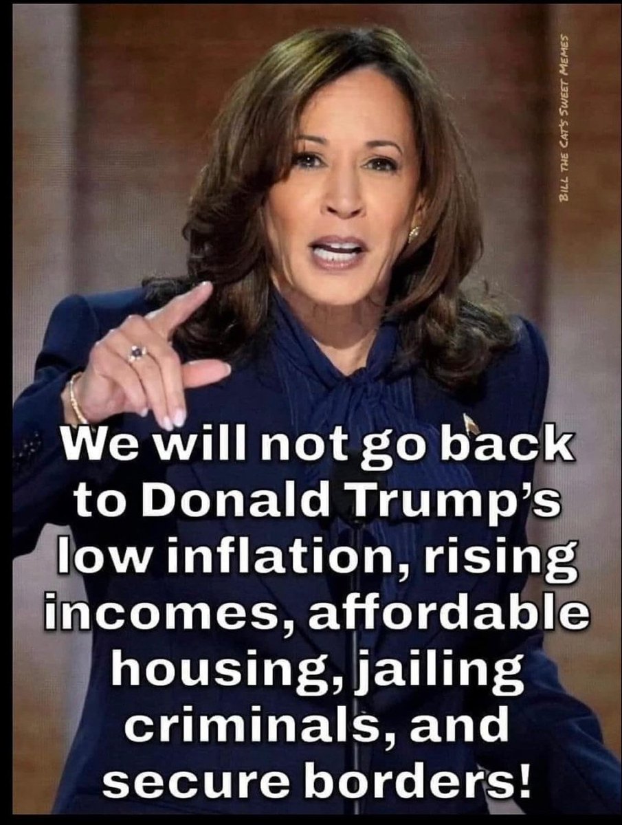 That's basically Kamala's message...