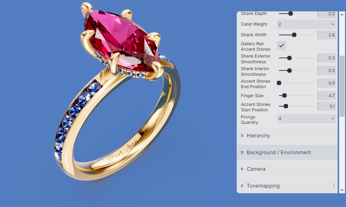 AS_UE_X's tweet photo. Design a luxurious diamond ring with threejs and webgi.
#threejs #webgi #jewelry https://t.co/gAk9SnAjFx