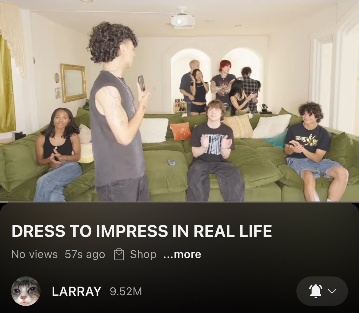 Iarrisgrace's tweet photo. WAKE UP🗣️ IT’S THE FIRST (place) LARRAY UPLOAD OF THE MONTH ‼️

DRESS TO IMPRESS IRL WITH Quen Blackwell, Neiima, Monte Pascal, Tara Yummy, Jake Webber, Chase Keith, Johnnie Guilbert, Ben Of The Week &amp; Carrington

Produced by: Tre Clement 

https://t.co/li5SGHjUy5 https://t.co/HV6SwFFfb8