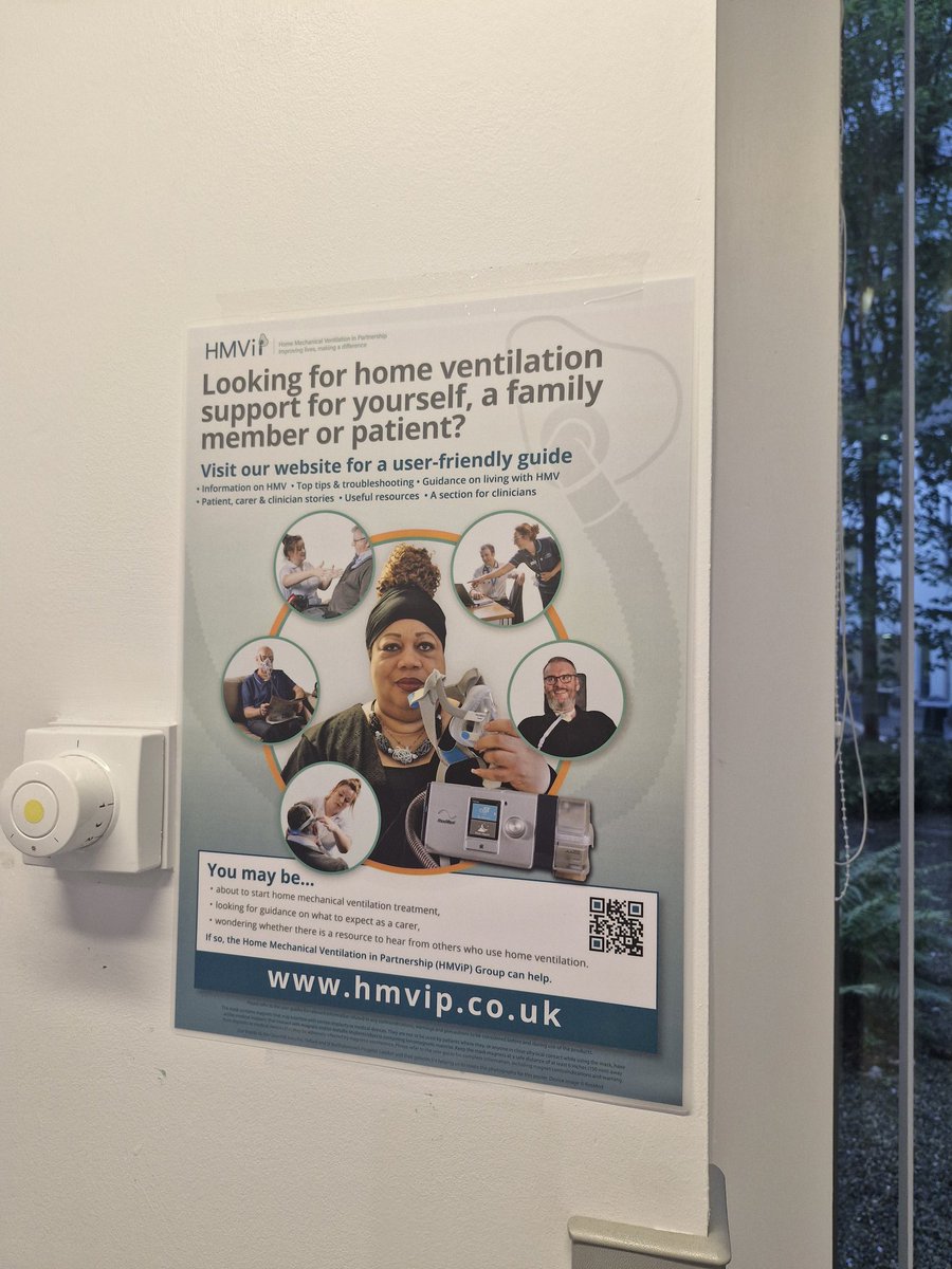 So excited to see these posters up in our clinic waiting rooms! 
They signpost patients, families and carers to the helpful support on the <a href="/HMViPGroup/">Home Mechanical Ventilation in Partnership</a> website hmvip.co.uk
If you work with #HMV patients and would like some 
posters to display, please let me know!