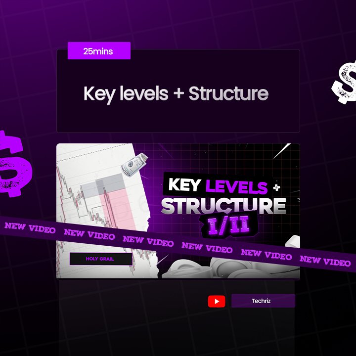 The Video on key levels &amp; Structure has been uploaded👇

Go watch &amp; Educate yourself 

youtu.be/3HdvMBXJzyY?si…

Happy New Week my trader friends❤️