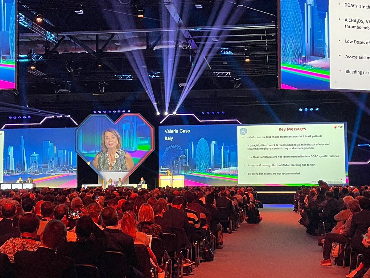European Stroke Org (@esostroke) on Twitter photo DOACS are the first choice treatment - AF-CARE: “A” Avoid stroke and thromboembolism. <a href="/caso_valeria/">valeria caso</a> discussing the new <a href="/escardio/">European Society of Cardiology</a> guidelines on the management of AF featuring a full house at #ESCCongress.
<a href="/WorldStrokeOrg/">World Stroke Org</a> DOACS are the first choice treatment - AF-CARE: “A” Avoid stroke and thromboembolism. <a href="/caso_valeria/">valeria caso</a> discussing the new <a href="/escardio/">European Society of Cardiology</a> guidelines on the management of AF featuring a full house at #ESCCongress.
<a href="/WorldStrokeOrg/">World Stroke Org</a>