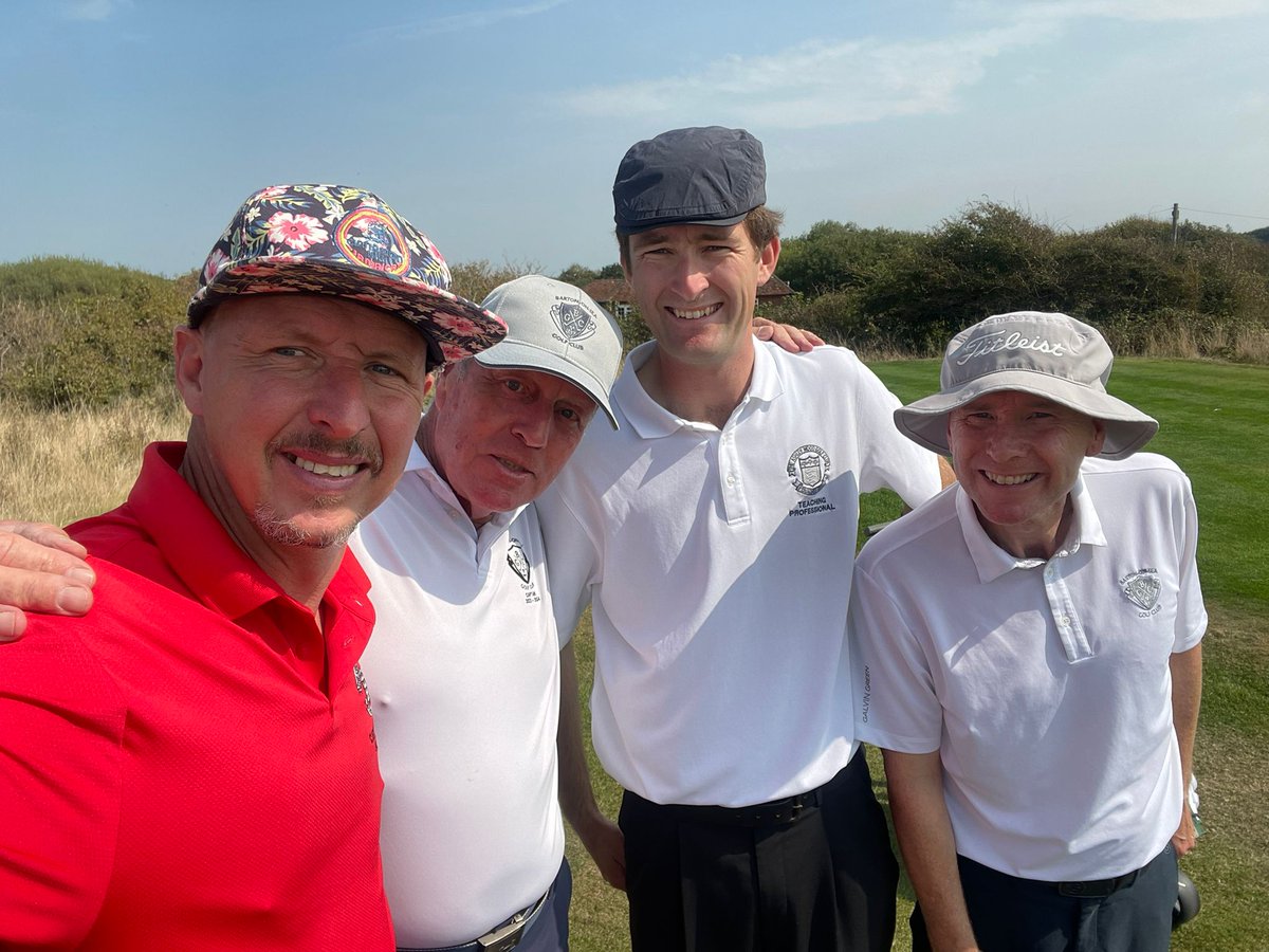 ASHLEYWOODGOLF's tweet image. Once again another enjoyable day with our Friends at @BartononSeaGolf

Congratulations to the Barton on Sea team who won 4.5 to 0.5 today and 8.5 to 1.5 overall to retain the Barton Wood Trophy 

Thanks to @bartonpro and his team for their Hospitality 

#golfingfriends