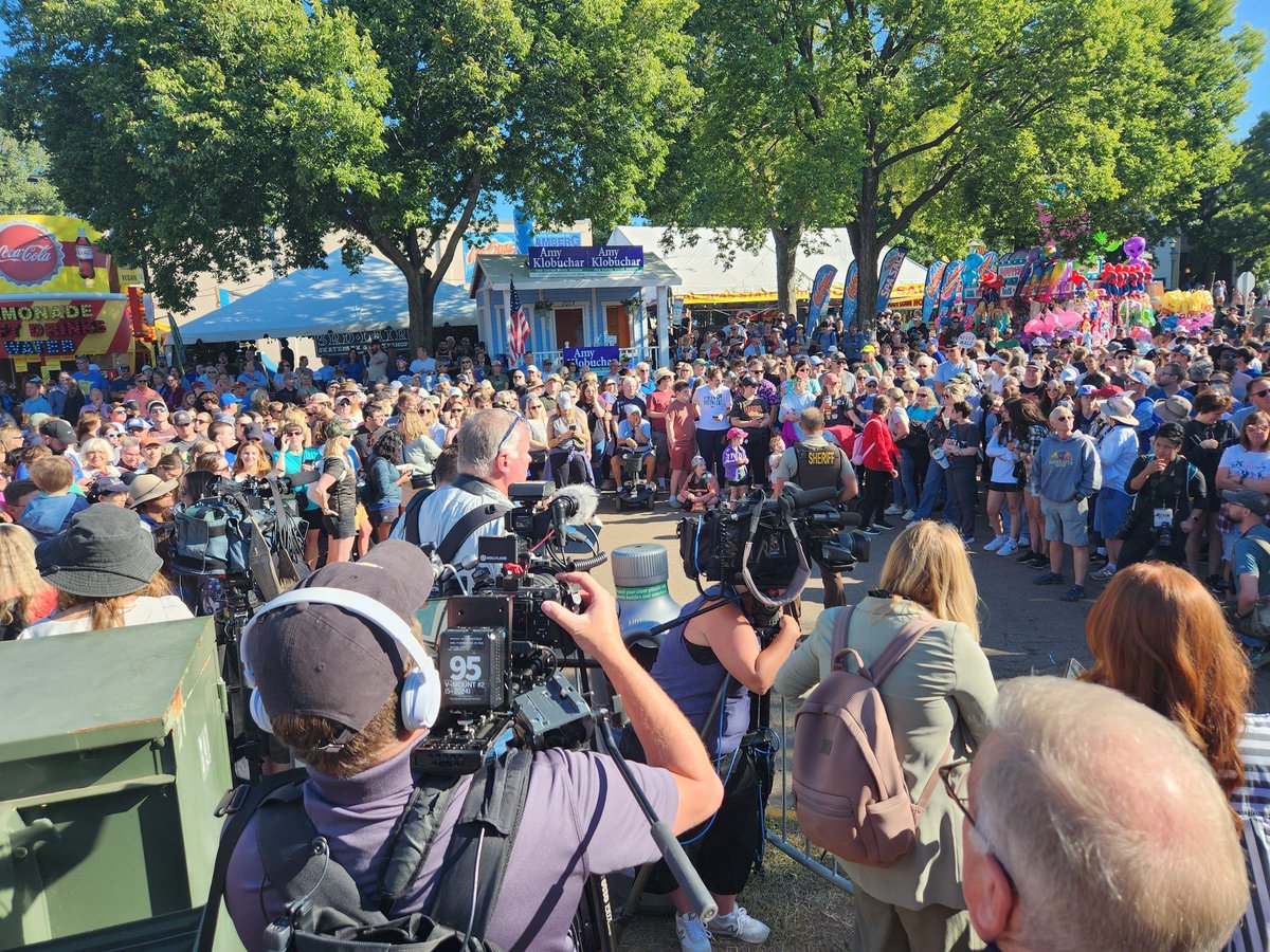joncoopertweets's tweet photo. Wow!! This is just part of the crowd that’s waiting to see Tim Walz at the Minnesota State Fair right now. The grassroots enthusiasm is real and palpable. It’s fair to say that America loves Tim Walz!!! 💙 https://t.co/3ryzELJkOF