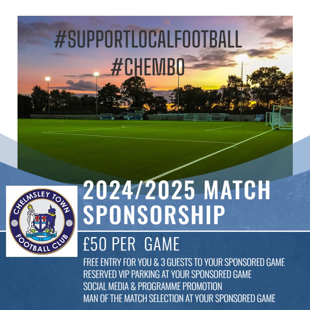 chelmsleytown's tweet image. With homes games coming up against local rivals on Saturday v @SmethwickRFC77 and Monday night v @cotongreenfc we are looking for match sponsors. 

Can you help us ?

#Chembo🔵⚪️ #supportlocalfootball