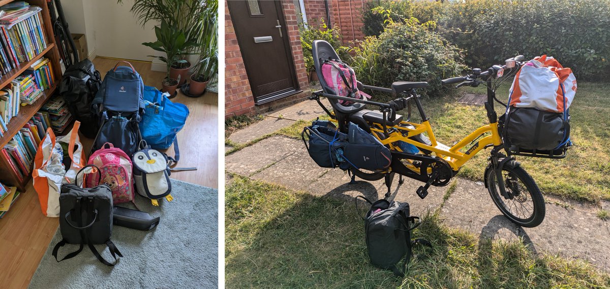 Here Be Humans (@herebehumans) on Twitter photo Report time! Last week I attempted my first #cycling holiday in the UK, or more precisely Southampton.
First things first: Pack all the luggage for one adult and two children for 5 days onto my Tern GSD longtail bike (<a href="/ternbicycles/">Tern Bicycles</a>): Report time! Last week I attempted my first #cycling holiday in the UK, or more precisely Southampton.
First things first: Pack all the luggage for one adult and two children for 5 days onto my Tern GSD longtail bike (<a href="/ternbicycles/">Tern Bicycles</a>):