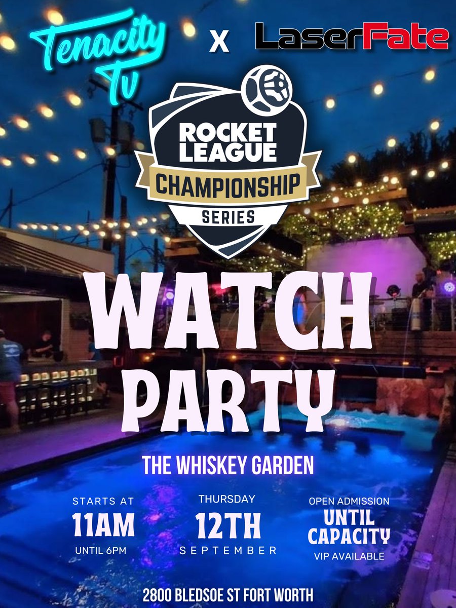 TenacityTv_'s tweet photo. 🚨 WORLDS WATCH PARTY🚨

If you’re looking for something to do Thursday while the games are on @laserfate and I are hosting an OPEN INVITATION watch party for anyone that wants to come! (Pool will be open so bring swim suit)

All the info is below share with anyone you want to ⬇️ https://t.co/Fy3xfSL5WF