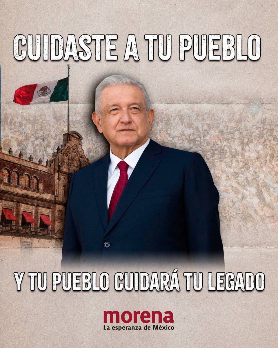 Gracias por poner primero a quienes más lo necesitan, y por luchar siempre para que nadie se quedara atrás.

¡La revolución de las conciencias nunca se detendrá!

 #HastaSiemprePresidente