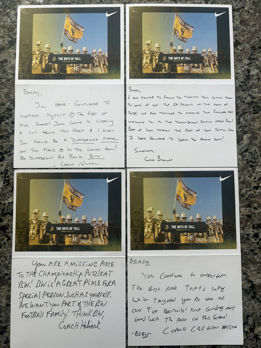 Brady Balestrino (@brady_wr1) on Twitter photo Thanks for the letters of encouragement, Looking forward to coming up for a gameday soon! #YJ4L <a href="/CoachHilvert/">Jim Hilvert</a> <a href="/EthanNichol10/">Ethan Nichol</a> <a href="/MattBrown_Coach/">Coach Matt Brown</a> <a href="/AndrewCregan16/">Andrew Cregan</a> <a href="/BWFootball_/">Baldwin Wallace Football</a> Thanks for the letters of encouragement, Looking forward to coming up for a gameday soon! #YJ4L <a href="/CoachHilvert/">Jim Hilvert</a> <a href="/EthanNichol10/">Ethan Nichol</a> <a href="/MattBrown_Coach/">Coach Matt Brown</a> <a href="/AndrewCregan16/">Andrew Cregan</a> <a href="/BWFootball_/">Baldwin Wallace Football</a>