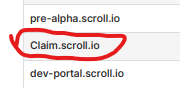 Interesting subdomain for <a href="/Scroll_ZKP/">Scroll</a>  popped up. It might not be related to the aridrop since the claim is often from a separate foundation domain. 

You can check the subdomains for yourself here. 

pentest-tools.com/information-ga…