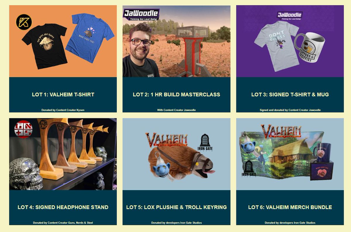 Lots for our #Macmillan Cancer Support #fundraiser  #Charityauction have been flooding in thick and fast with very generous submissions from Creators and Dev’s alike. Expect to see much more added in the coming days. gamersvcancer.com/gamersvcancer-…