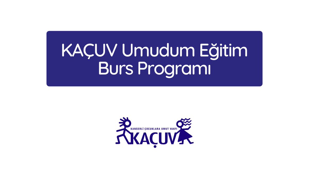 bursumcepte.com/2023/09/kacuv-…
Kanserli Çocuklara Umut Vakfı KAÇUV 2024-2025 yılı eğitim dönemi Umudum Eğitim Burs Programı başvuruları başladı. Burs miktarları şu şekildedir:
Okul öncesi: 500 TL,
İlkokul: 700 TL
Ortaokul: 900 TL
Lise: 900 TL
Üniversite: 4050 TL