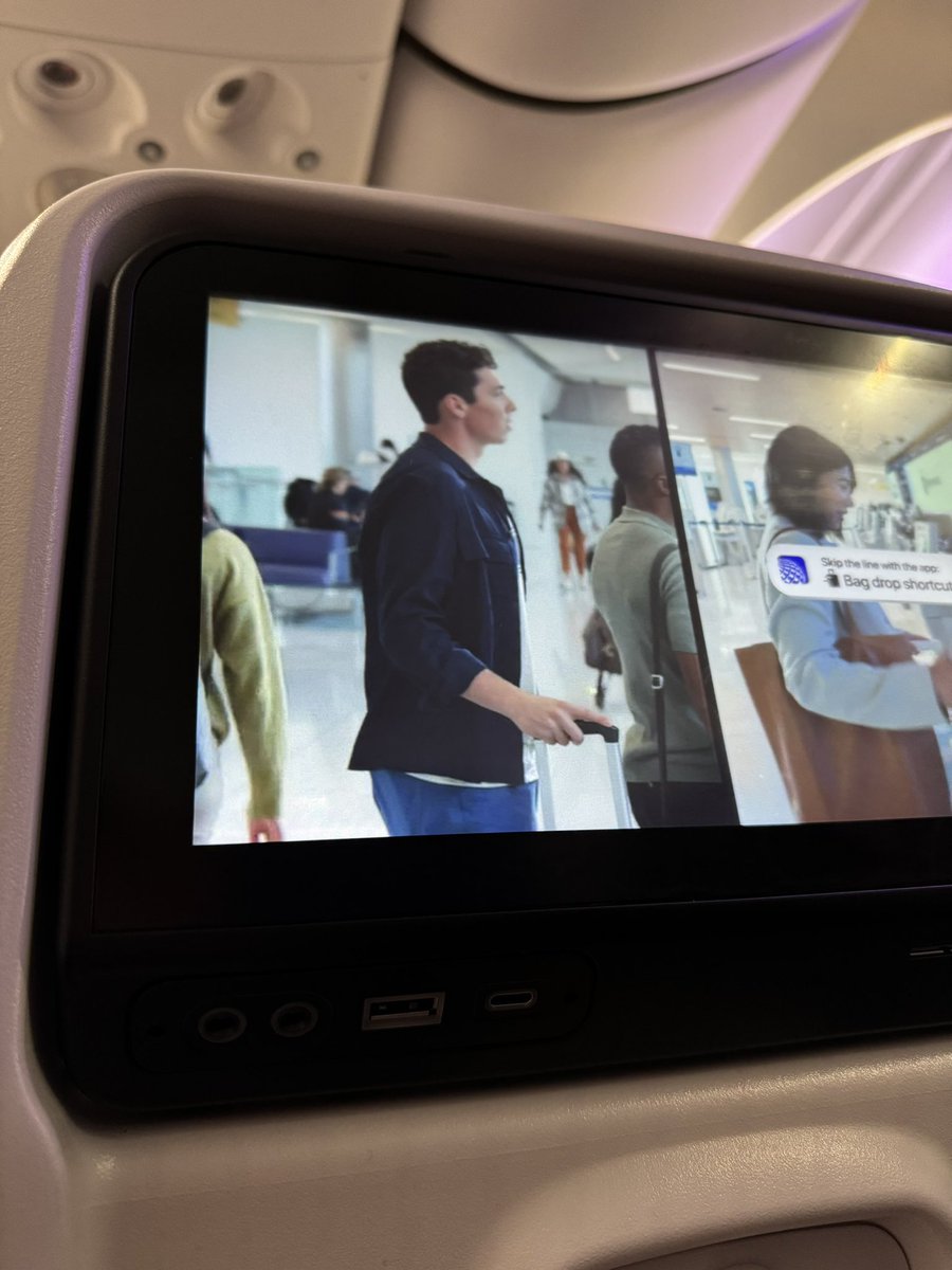 AaronVanCleave7's tweet photo. @united is simply built different. Followed by the worst travel with another airline we are feeling spoiled with these amenities and technology. Kudos to being the goats. 🔥🫡 https://t.co/Zo7a9aQeco