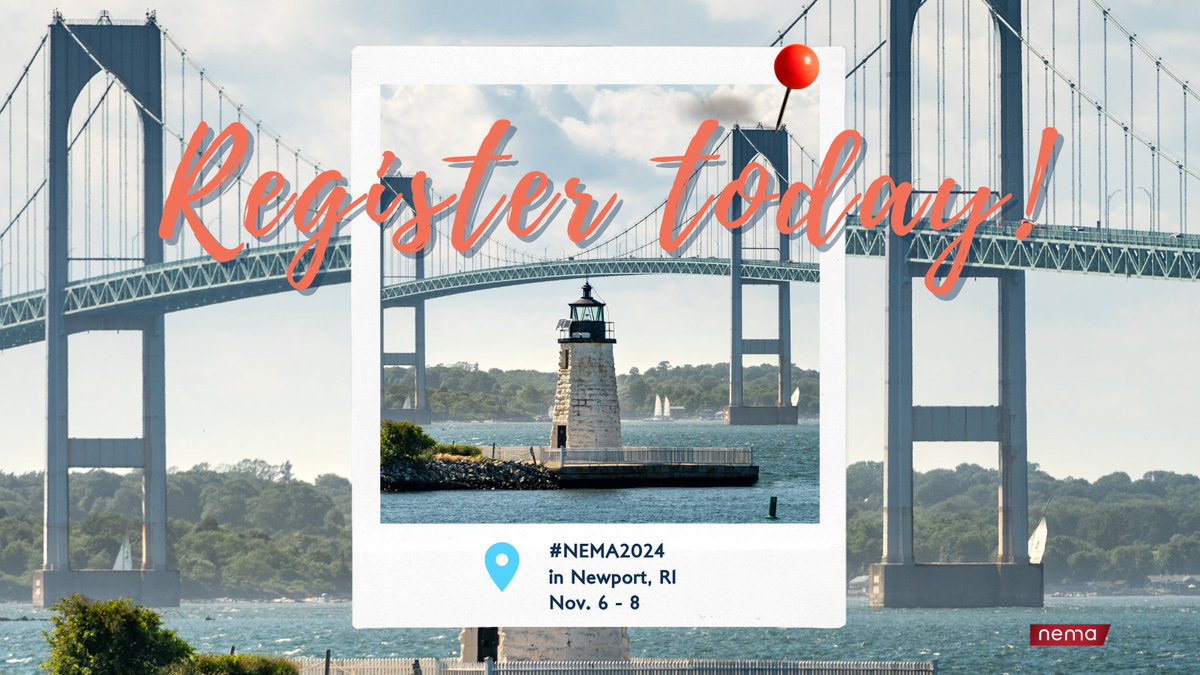 Anchors Aweigh! Join us this November 6-8 for our annual conference in scenic Newport, RI.

Visit nemanet.org/conference for all of the details on what to expect and how to register. We hope to see you there!

#NEMA2024