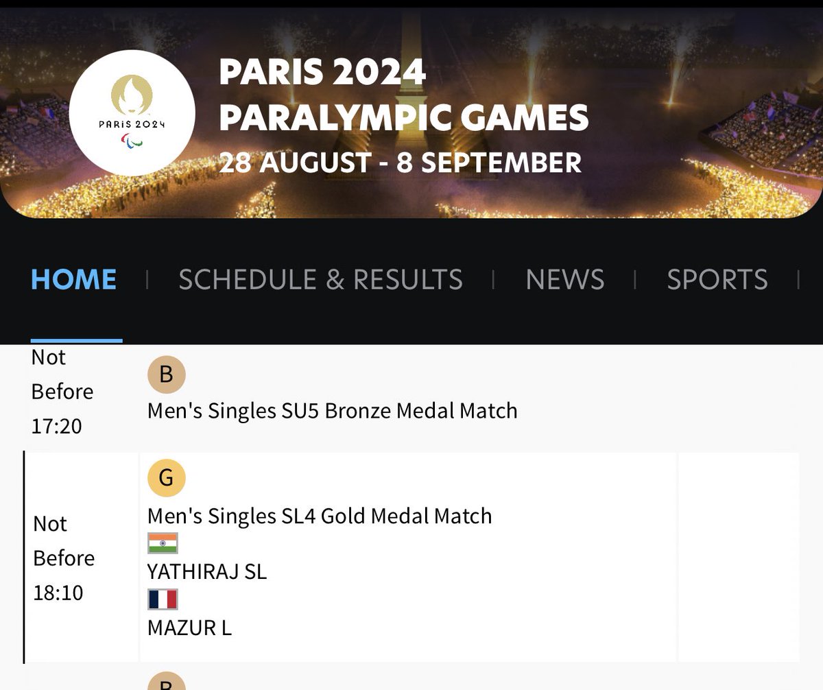 Congratulations on making it to the finals in Paris <a href="/suhas_ly/">Suhas L Yathiraj</a> !!! 

Go for gold , -  we are rooting for you !!

#Parabadminton 
#ParisParalympics2024