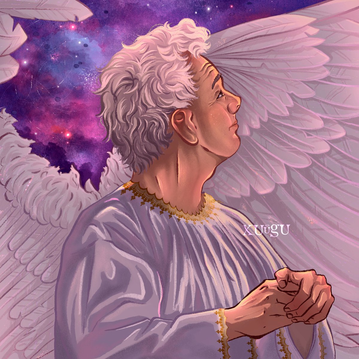 xuugu's tweet photo. Repainting of my pfp!
I kept the original background though

Now vs December 2023 👀
#Aziraphale #GoodOmens https://t.co/AnSq0lCRC4
