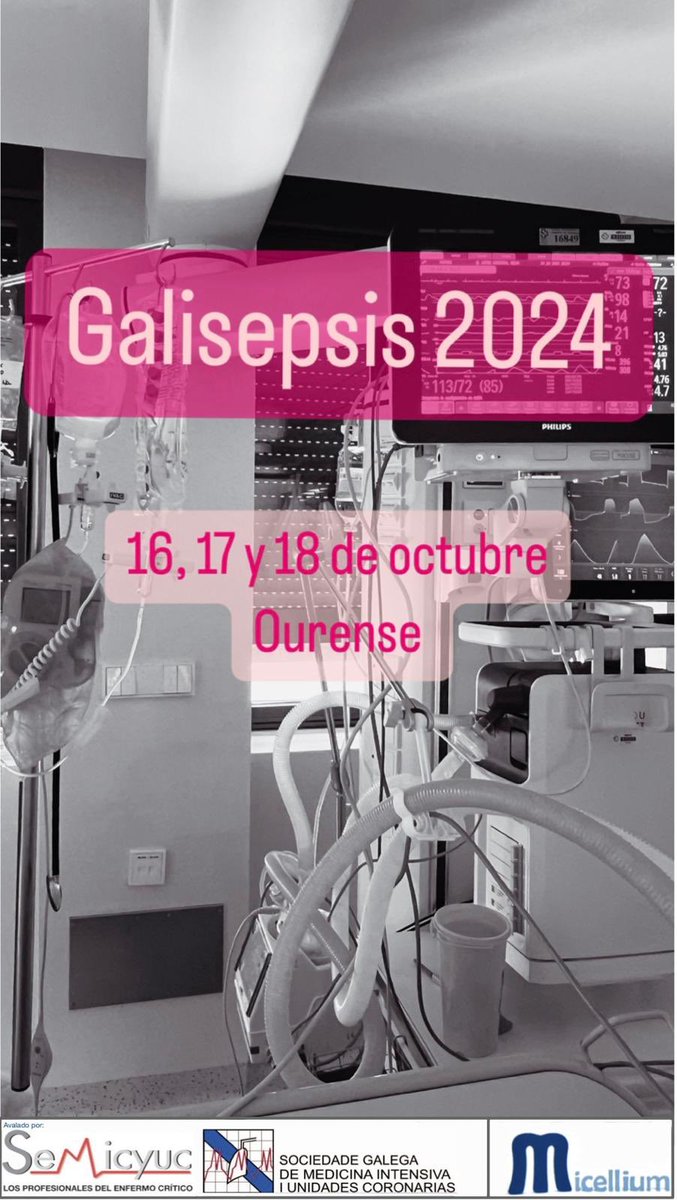 Noticia!!!! Ampliamos el plazo para la inscripción a precio reducido hasta el 15 de septiembre (con precio especial para residentes y miembros de <a href="/SOGAMIUC/">SOGAMIUC</a> y <a href="/semicyuc/">SEMICYUC</a>! No te lo pierdas!#GaliSepsis24 (16-17-18 octubre). Más info e inscripciones en web (galisepsisourense.wixsite.com/galisepsis2024…)