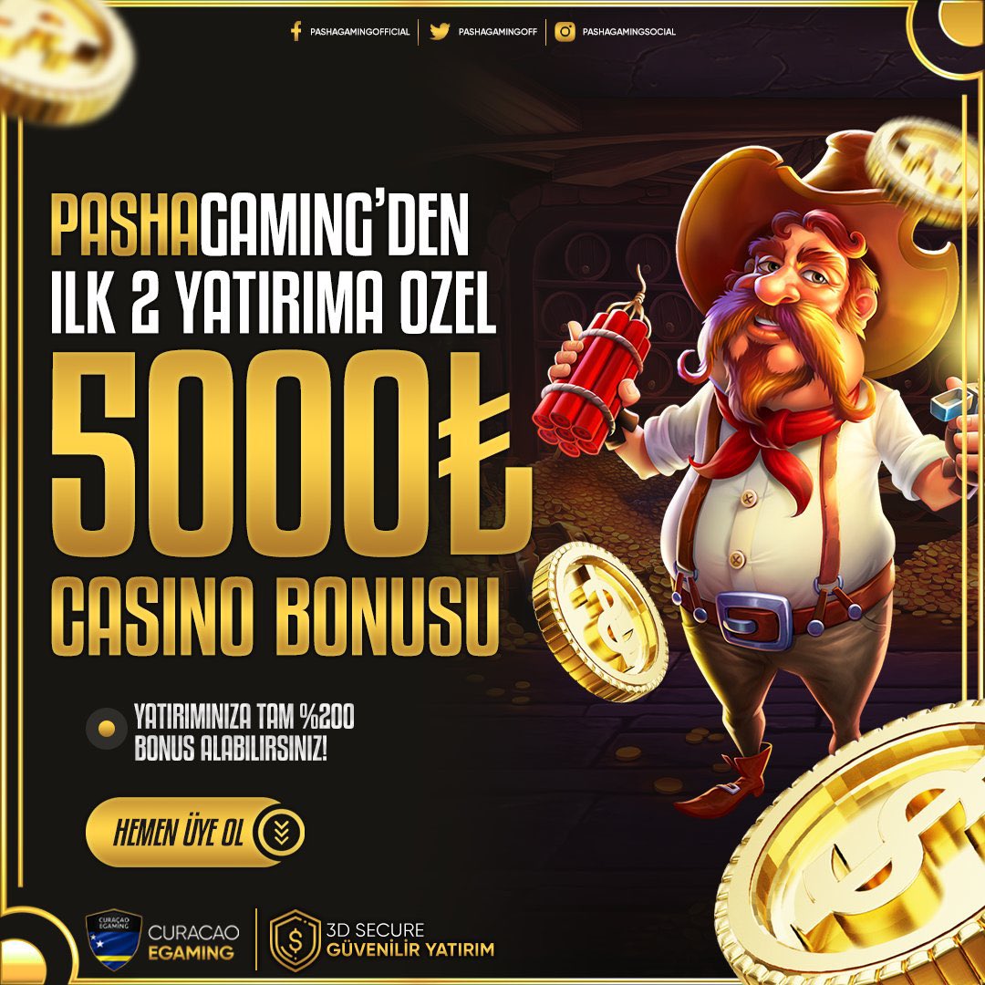 👑#PASHAGAMING'DEN İLK 2 YATIRIMINA ÖZEL 5000TL CASINO BONUSU!

✨ÇEKİMİNİ PAYLAŞ BONUSU!

💝HER YATIRIMINIZA ÇARK DÖNDÜRME ŞANSI!

✨%40 CASINO GECE KAYIP BONUSU!

ℹ️ Güncel Giriş Adresimiz :  bit.ly/PashagamingWp

#pashagaming #bahis #bonus #casino