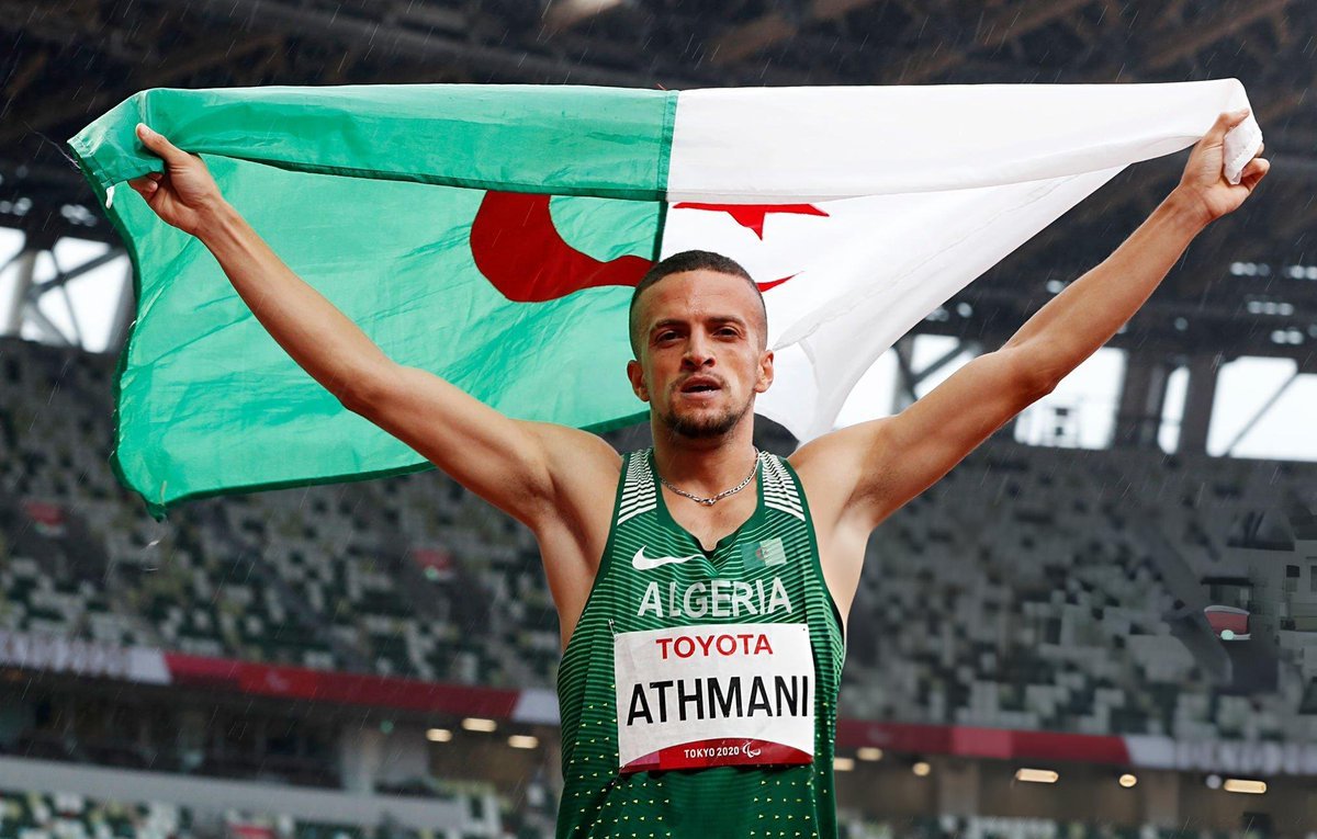 IshaqChebli's tweet photo. Skander Djamek Athmani offre à l'Algérie sa deuxième médaille d'or aux jeux paralymiques à Paris.

Chapeau à nos champions depuis le début de la compétition ♥ https://t.co/3ANYSdDKED