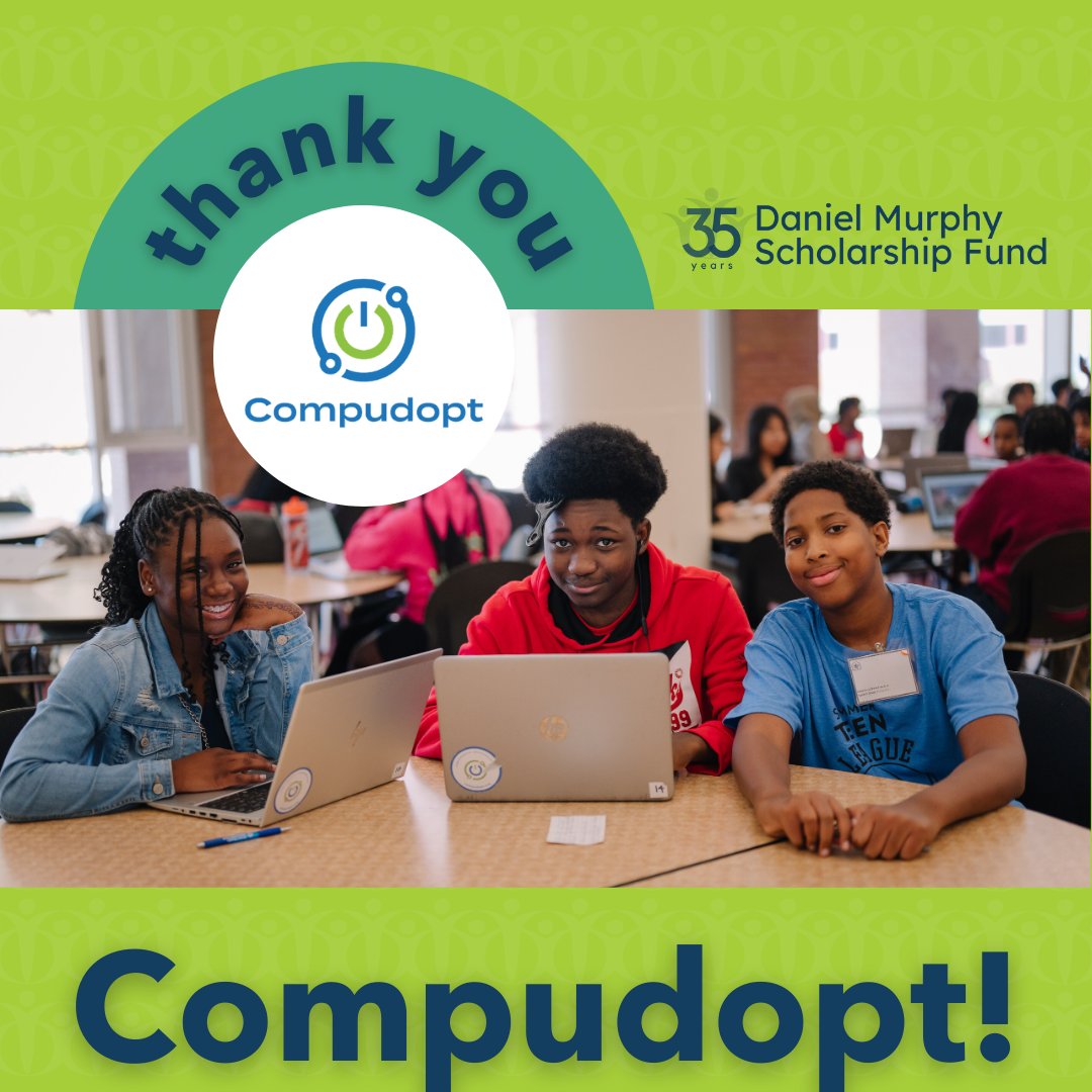 A heartfelt thank you to <a href="/compudopt/">Compudopt</a> for their incredible support!
Thanks to their generous donation, every Murphy Scholar in the new Class of 2028 received a computer at Summer Bridge that they will be able to use throughout high school and beyond.