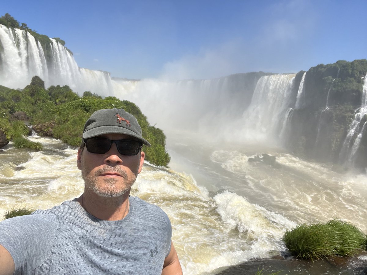 GeigerTweeter's tweet image. Here’s a picture of me at Iguazu Falls in Brazil. This was back when Brazilians were free to communicate with the world on ⁦@X⁩. Looking forward to seeing all of you back here very soon!