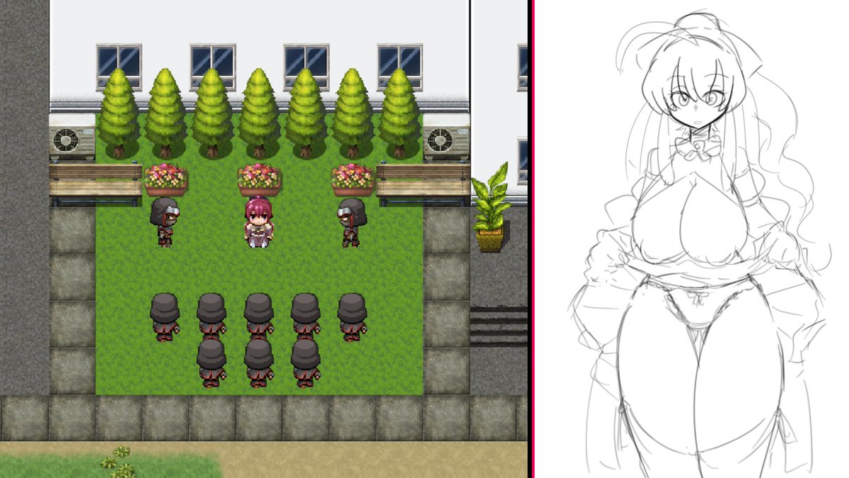 息抜きに「魔法少女」「学園」「立ち絵表示だけ」というテーマで色々考えてたら楽しくなってきて自分でも驚くぐらいラフ書き進めちゃった
催眠もガキも集団も拘束も全部出来る…供養… 