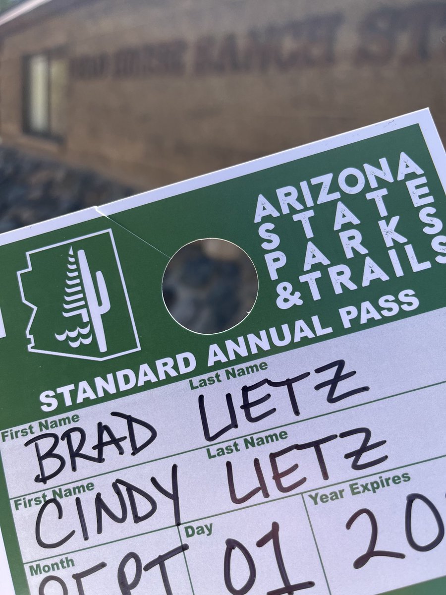 Hey ⁦⁦⁦⁦<a href="/ASUCommunities/">ASU School of CR&D</a>⁩, we got our annual state parks and trails pass today <a href="/az/">Adam Zygadlewicz</a> dead horse ranch! Off hiking on this holiday weekend. ⁦<a href="/asupublicsvc/">Watts College of Pub Svc</a>⁩ loves the outdoors in AZ!