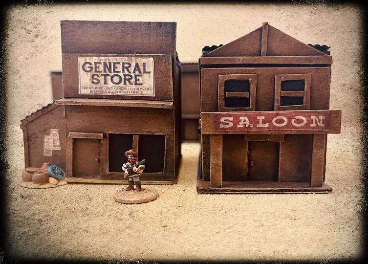 CheckPointMini's tweet image. Western scenes featuring our 15mm Wild West miniatures. The buildings are scratch built. Very impressive, looks like stills from a classic western.

Painting &amp;amp; building by Oldben1.

checkpointminiatures.co.uk/product-catego…
