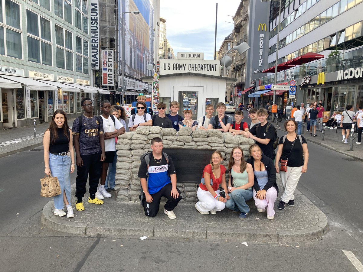 MonktonHistory's tweet photo. Day 2 looking back at the 16,000 steps … Brandenburg tour, Reichstag, Holocaust memorial, Berlin Wall Bernauer Strasse, Palace of tears, Checkpoint Charlie and Topography of Terror … wow what a day! https://t.co/3LRoNMPnxH
