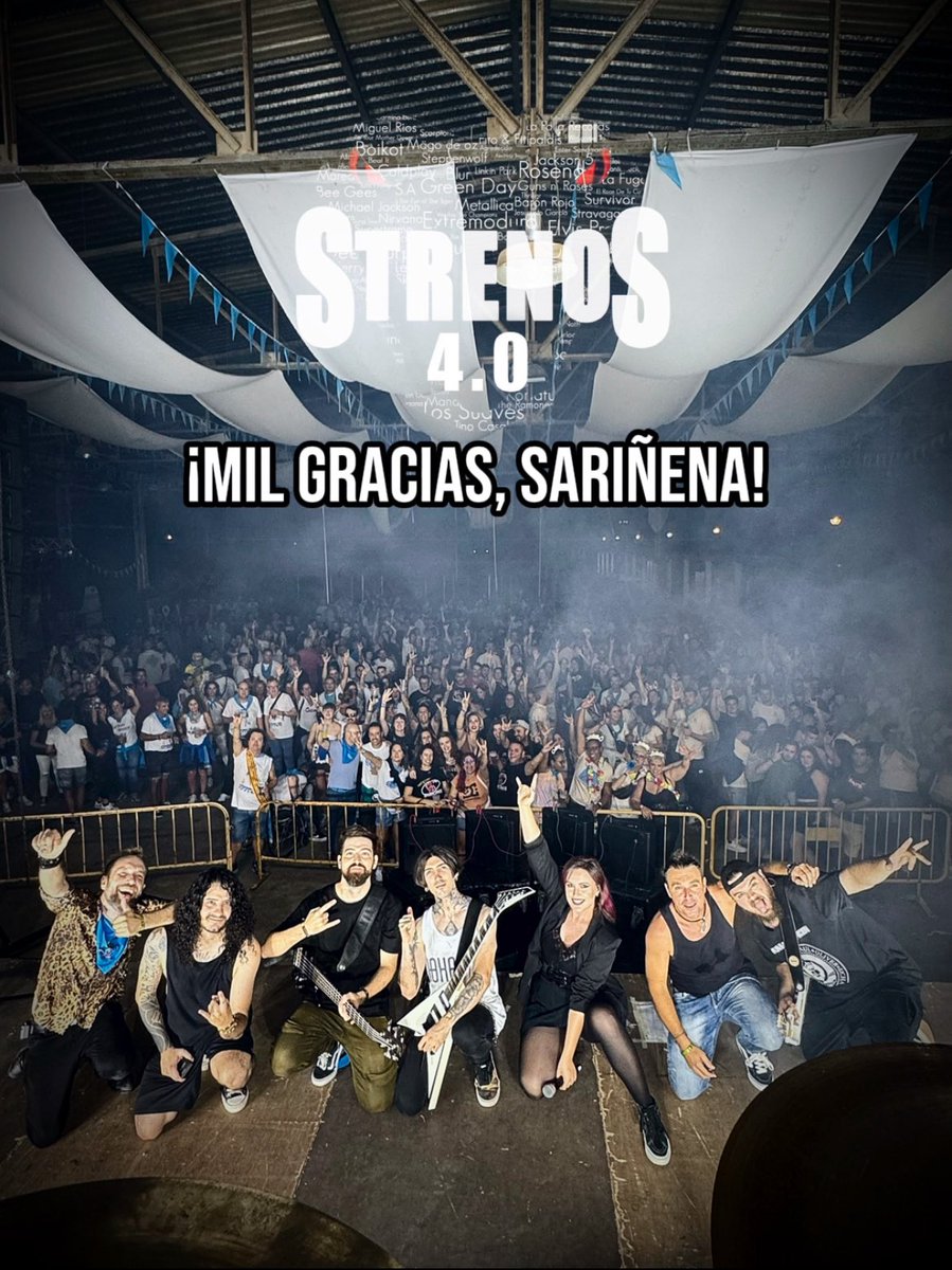 SARIÑENA🔥

Ni la tormenta 🌧️ ni el calor 🥵 pudo con el ambientazo de anoche.

Muchas gracias a todos, ¡ya estamos deseando volver!🤘🏻

📍Próxima parada: 𝟐/𝟗 - 𝐌𝐚𝐥𝐥𝐞́𝐧 (𝐙𝐚𝐫𝐚𝐠𝐨𝐳𝐚)

#strenosrockband #strenos40 #concierto #musicarock #sariñena #huesca