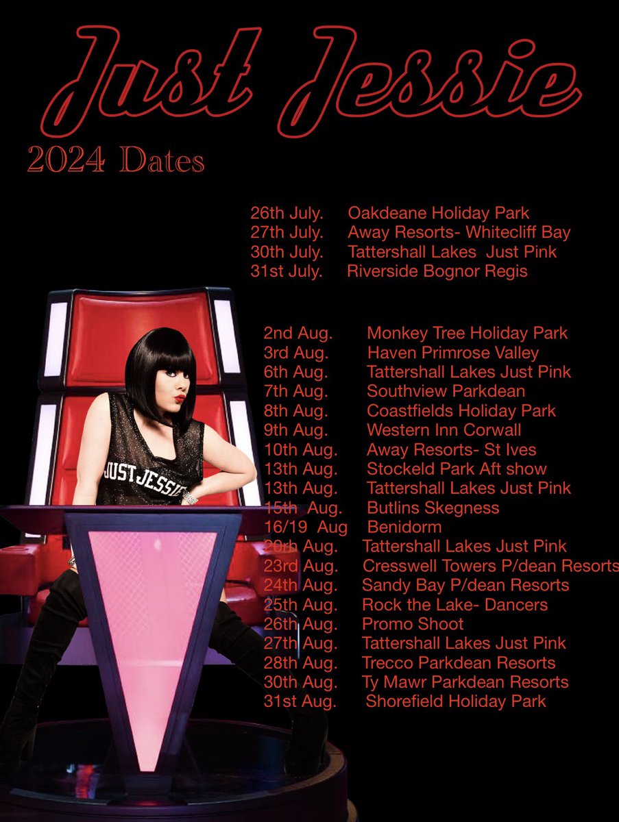 Thanks to all the agents and holiday parks and audiences for a great Peak Season 2024!!

Looking at it written down always shocks me the miles/shows etc we all do…..still feeling lucky to be doing this so many years later ❤️