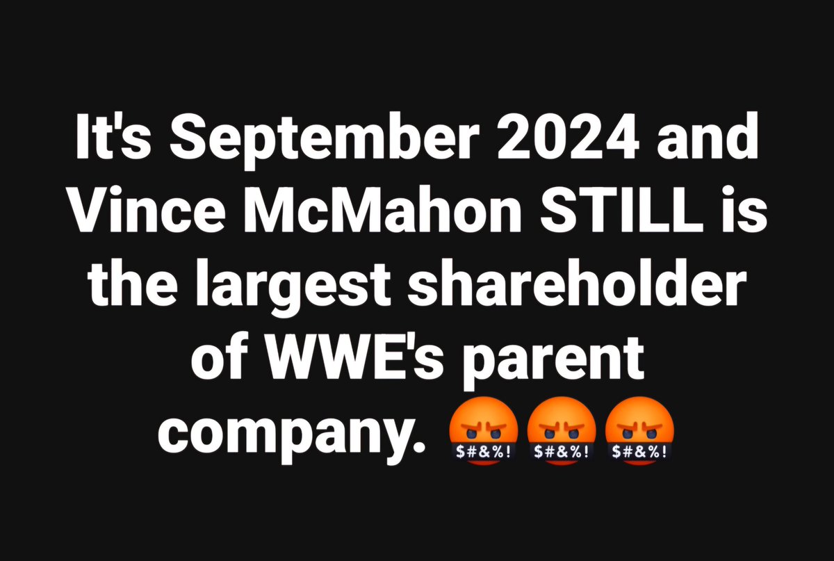 Watching, as well as advertising on, WWE programming enriches a predator.  

No matter what they say in the press about Vince being gone, verify it with SEC filings to see the truth.