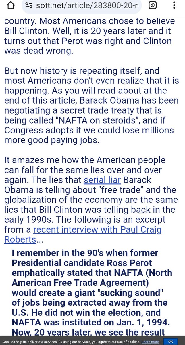 TippytopshapeU's tweet photo. @NetworksManager @dogorflower @GEdward_Griffin @cspan @beforeitsnews @The_JBS @Ground_app @TomFitton @JudicialWatch @WestonAPrice @vxschmid @CONSMILITIA @EpochTimes @LogosMedia01 @Consortiumnews @transcend_media @MintPressNews @ALEXNEWMAN_JOU @NewAmericanMag @AmericanThinker @realMaryFanning @21stCenturyWire @dbongino @AlanRMacLeod @SpencerLndqst @BreitbartNews @MeganFoxWriter @PJMedia_com @vigilantfeed @realtpv @realfrankreport @NRO @RogerJStoneJr @The_Rumpus @newdawnmagazine @ICRscience @MailOnline @DougAMacgregor @Judgenap @OCOCReport @TXNatSecReview @TheBell_News @IBDinvestors @NEWSMAX @TheLastRefuge2 @SOTTnet @realDonaldTrump @pdabrosca @HowleyReporter 📶Production🇺🇲Plug🔌Pulled📴

🎭1992 B. Clinton 🗣️"promised" NAFTA would "increase in the number of high quality jobs for [🇺🇲&amp;] that it would reduce illegal immigration"

illegal immigrants 'doubled since the implementation' #backin 2014🔻
https://t.co/Ofu21ZLed7
@SOTTnet #NAFTA https://t.co/0DYCAIaOHm
