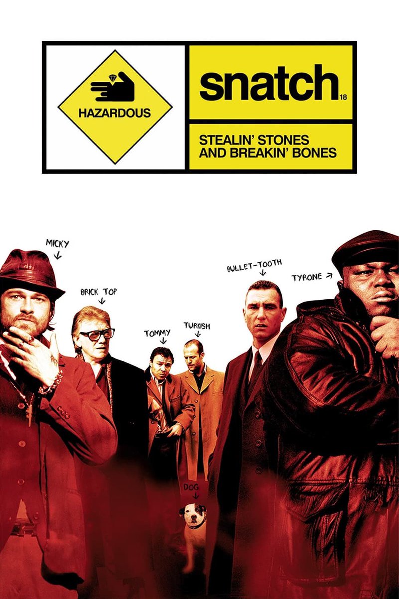 UJStrikesBack's tweet image. Happy 24th Anniversary to SNATCH (2000)! 🥳🎉

#Snatch @realjstatham @StephenGraham73 #BradPitt #MikeReid @thebigfelaAde #BenicioDelToro #RadeSerbedzija #JasonFlemyng #AlanFord #DennisFarnia #HugoLuczycWyhowski #TimMauriceJones #VerityHawkes #JonHarris #MatthewVaughn #GuyRitchie