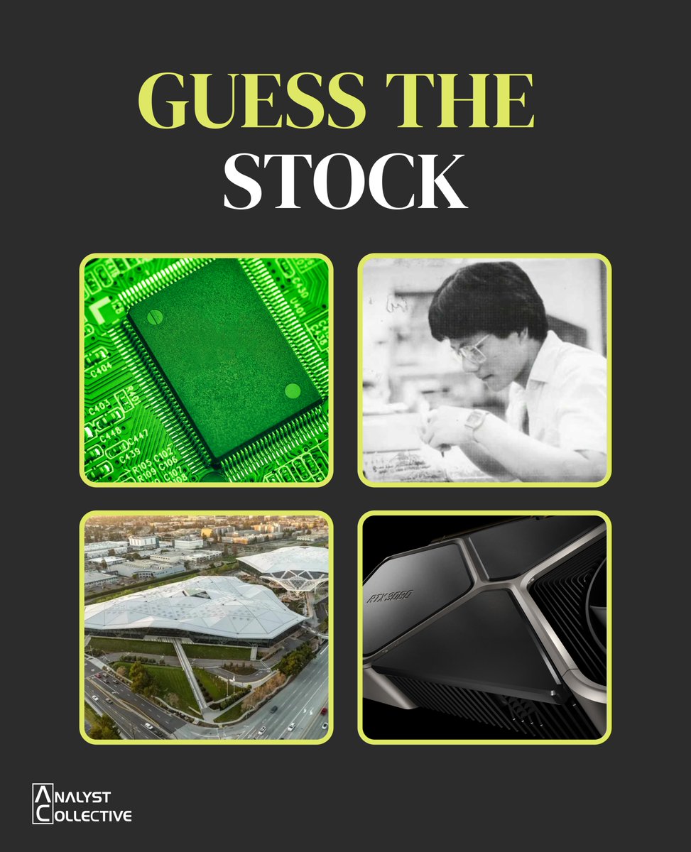 analystcollect's tweet photo. Guess the Stock 📷

Which company do these clues represent?

A) Nvidia - $NVDA
B) Intel - $INTC
C) AMD - $AMD
D) Qualcomm - $QCOM https://t.co/ZdAHTdQDDV