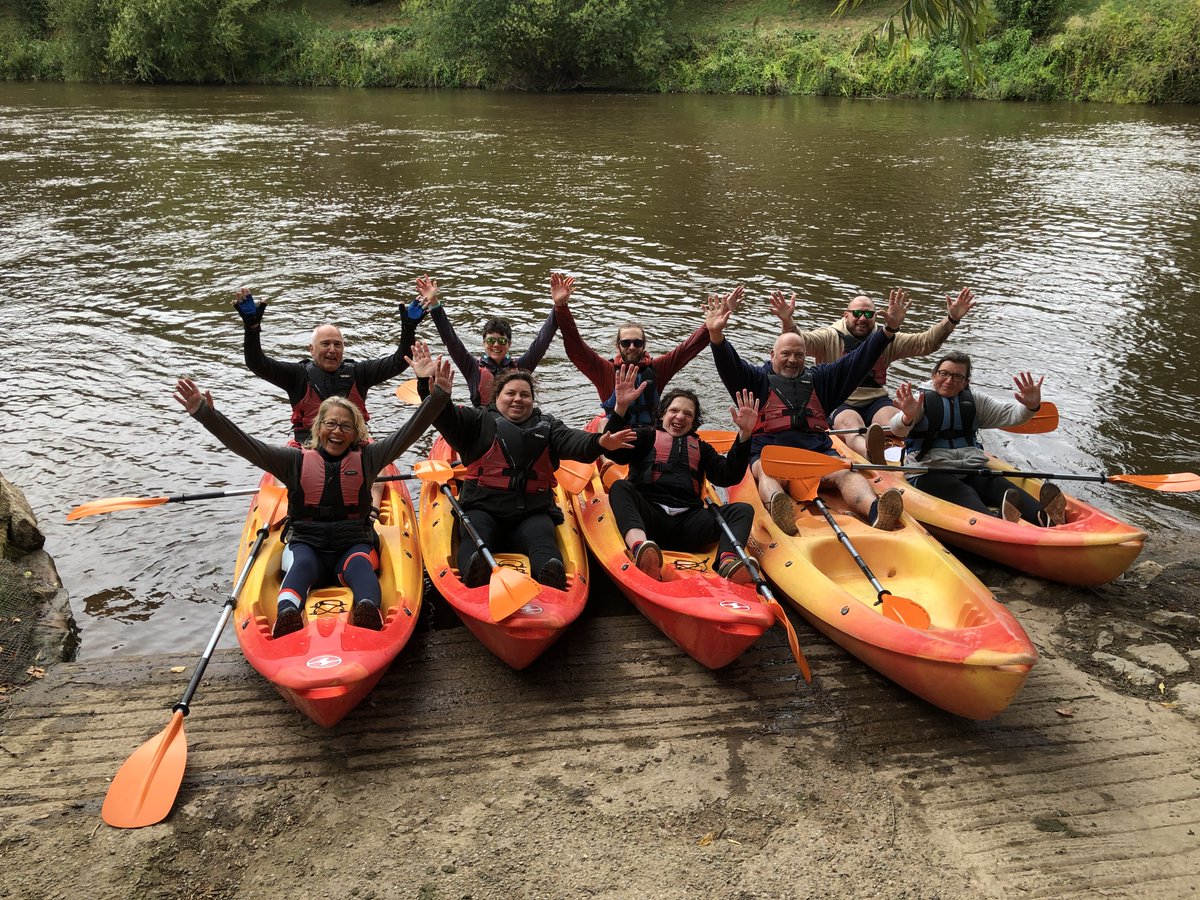 HireCanoe's tweet photo. We've welcomed lots of new faces over the summer holidays, together with lots of returning customers. There's still time to enjoy some time on the river so give us a call or book online. #bridgnorth #IronbridgeGorge #familyfun #canoeing #rafting #greatdaysout #kayaking https://t.co/0hOibl52Uw