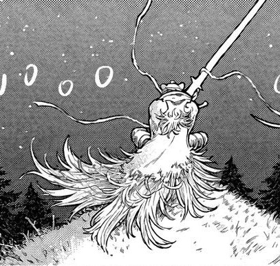 She slowly pulled her zweihander from her back and swung it in a flourish.