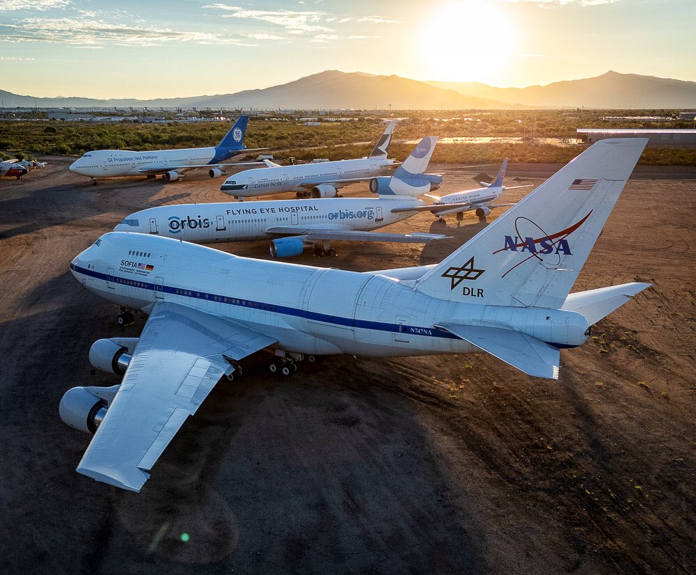 Boneyard Safari (@boneyardsafari) on Twitter photo It’s #sofiasunday and we had a beautiful sunrise at <a href="/pimaair/">Pima Air & Space Museum</a> this morning. SOFIA is in good company. #nasa #nasasofia #sofia #747sp #sofiatelescope #dlr #boeing #pimaairandspacemuseum #tucson #visittucson #aviationsafari #aviationpreservation #boneyardsafari It’s #sofiasunday and we had a beautiful sunrise at <a href="/pimaair/">Pima Air & Space Museum</a> this morning. SOFIA is in good company. #nasa #nasasofia #sofia #747sp #sofiatelescope #dlr #boeing #pimaairandspacemuseum #tucson #visittucson #aviationsafari #aviationpreservation #boneyardsafari